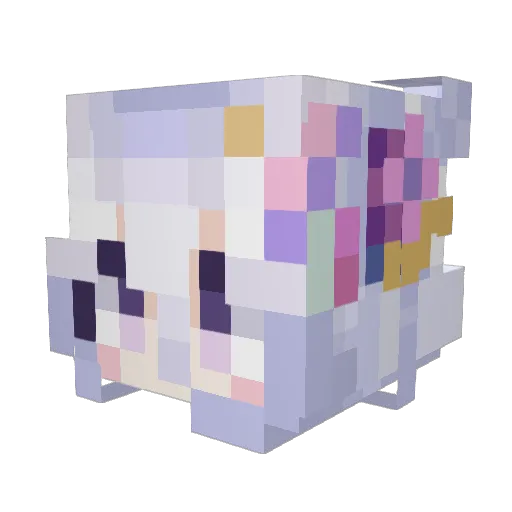 pk_kq Minecraft avatar head, 3D render