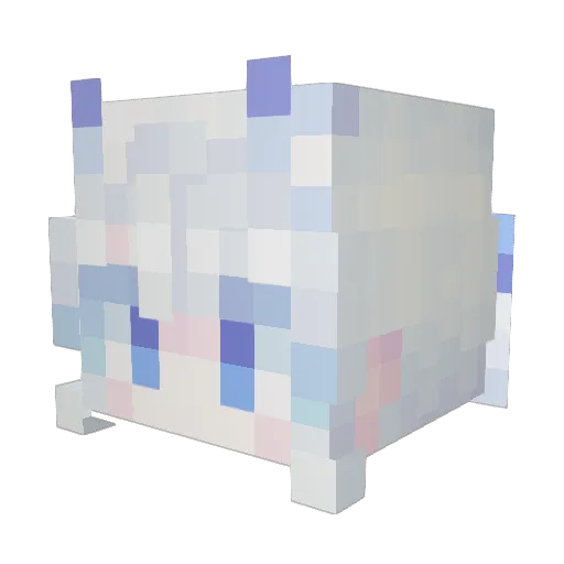 pkan00 Minecraft avatar head, 3D render