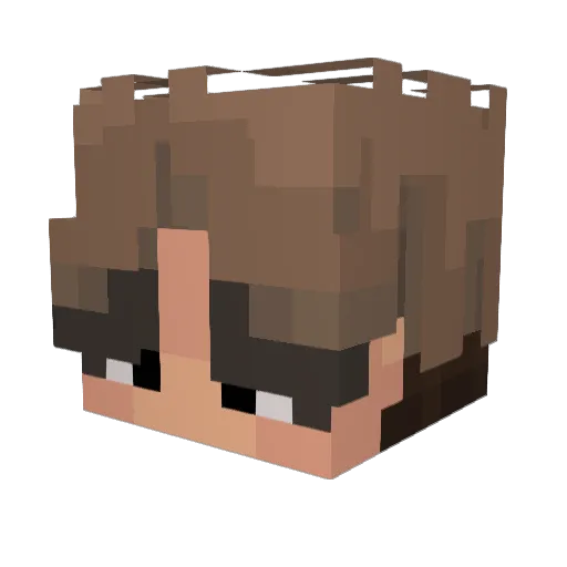 pkdimond Minecraft avatar head, 3D render
