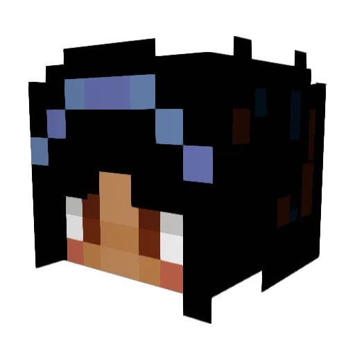 pkel41 Minecraft avatar head, 3D render