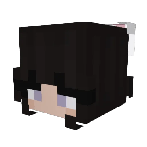 pkikichu Minecraft avatar head, 3D render