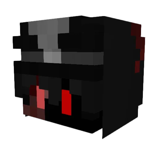 pkns Minecraft avatar head, 3D render
