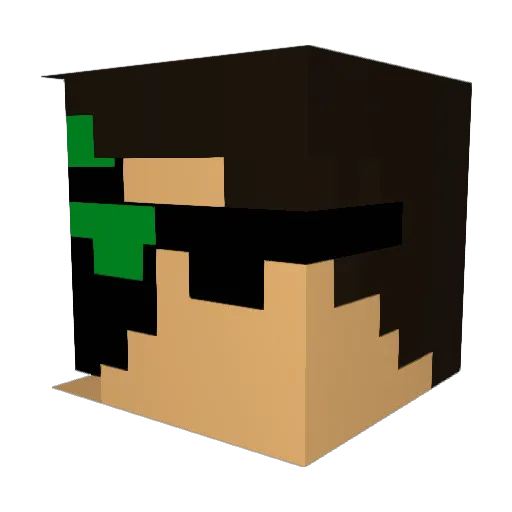 pknub Minecraft avatar head, 3D render
