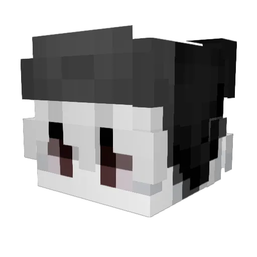 pkolar Minecraft avatar head, 3D render