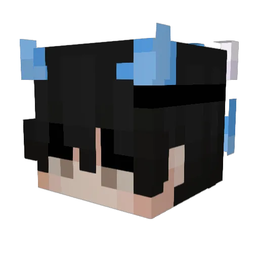 pkoveii Minecraft avatar head, 3D render