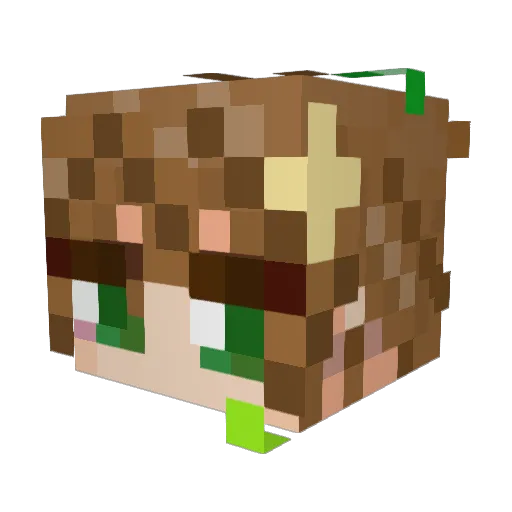 pkp999 Minecraft avatar head, 3D render