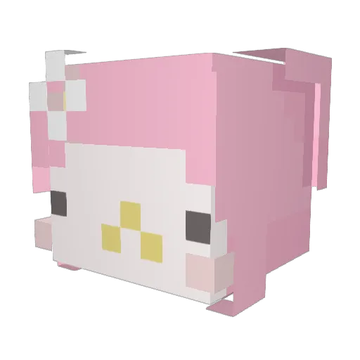 pl4ygrl Minecraft avatar head, 3D render