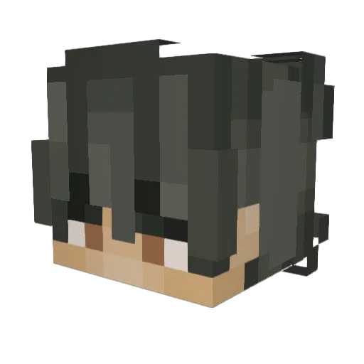 plabl0 Minecraft avatar head, 3D render