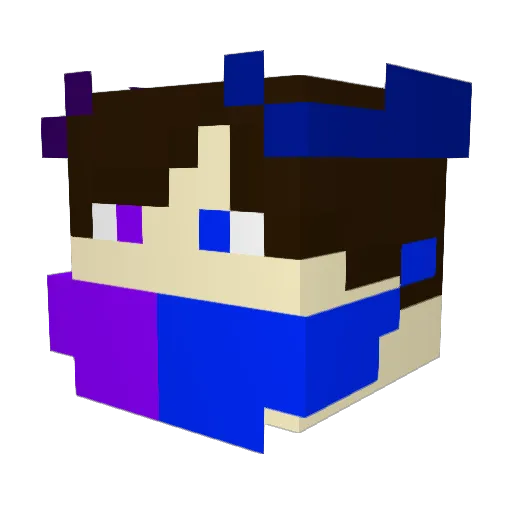 placidparrot Minecraft avatar head, 3D render