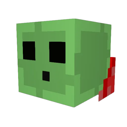 placiku Minecraft avatar head, 3D render