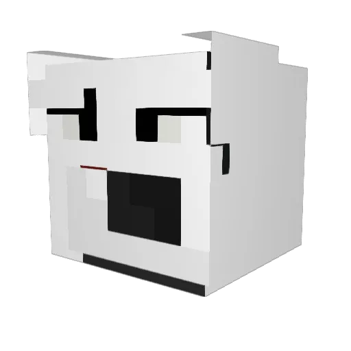 plague333 Minecraft avatar head, 3D render