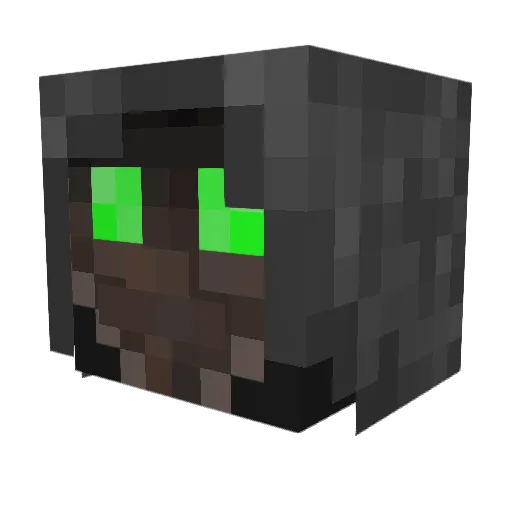 plaguevfx Minecraft avatar head, 3D render