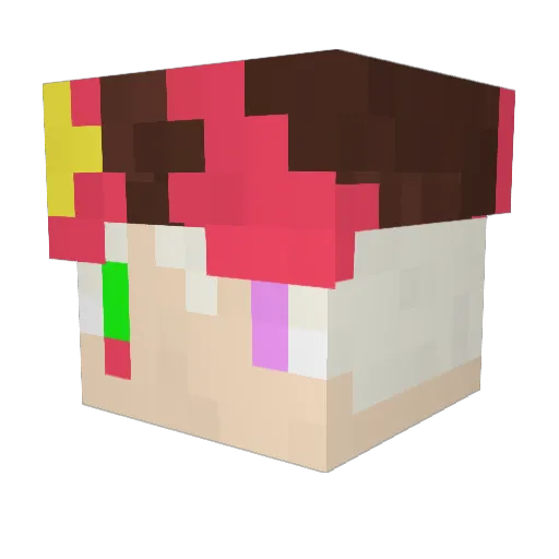 plam13 Minecraft avatar head, 3D render