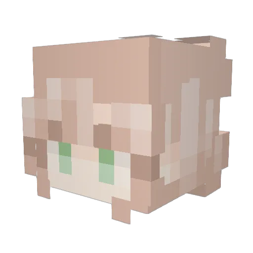 planet707 Minecraft avatar head, 3D render