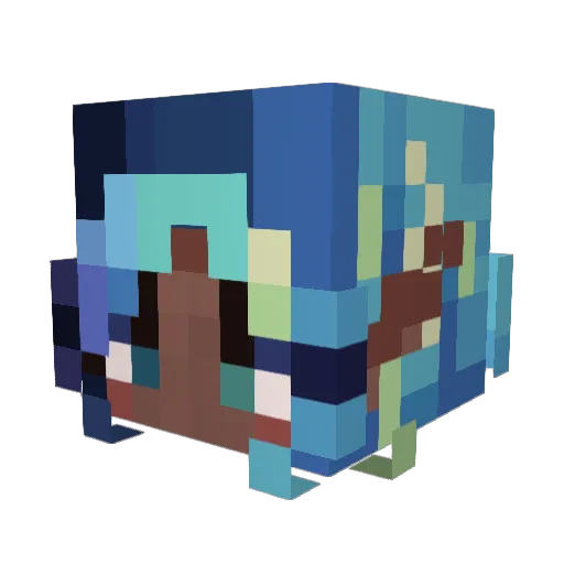 planetkenya Minecraft avatar head, 3D render