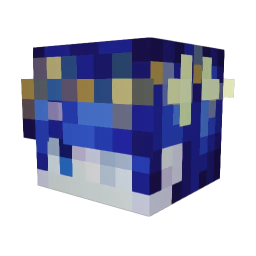 planetphos Minecraft avatar head, 3D render