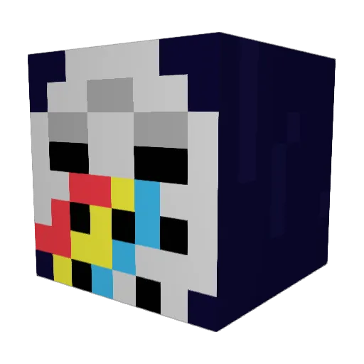planettelex Minecraft avatar head, 3D render