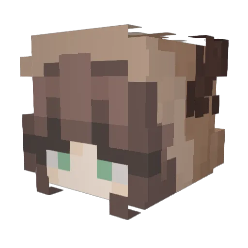 plant0_0 Minecraft avatar head, 3D render