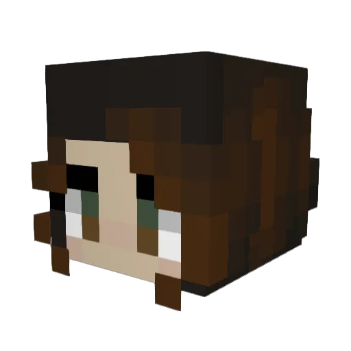 plantlassie Minecraft avatar head, 3D render