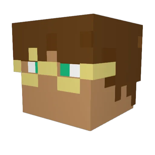 plants_lover Minecraft avatar head, 3D render