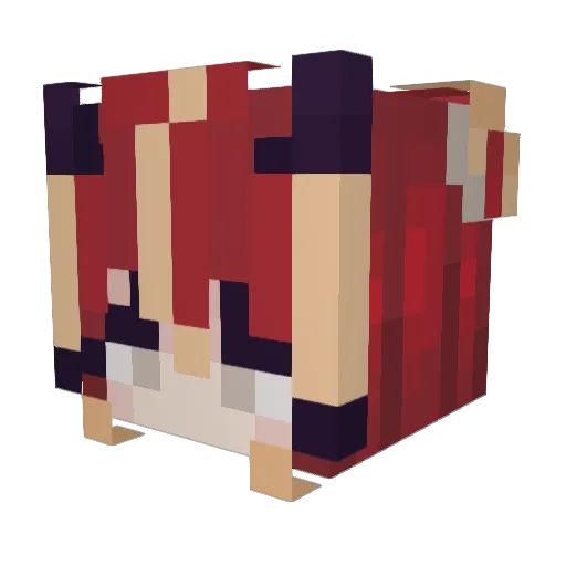 plantt_ Minecraft avatar head, 3D render
