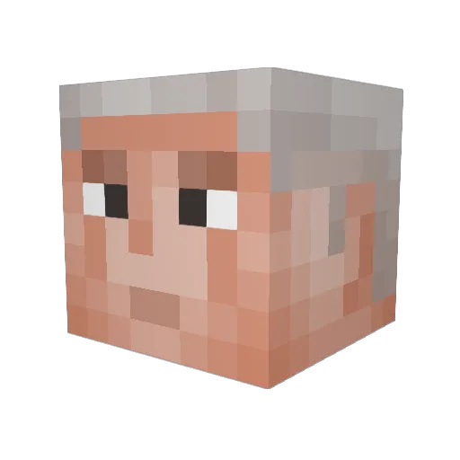 planxs Minecraft avatar head, 3D render