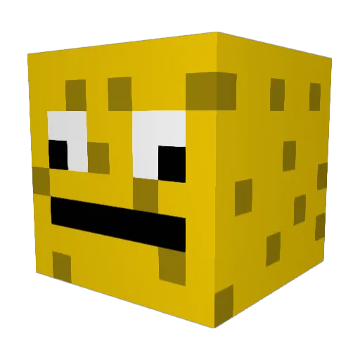 plapotone Minecraft avatar head, 3D render