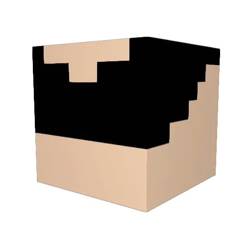 plarrrrr Minecraft avatar head, 3D render