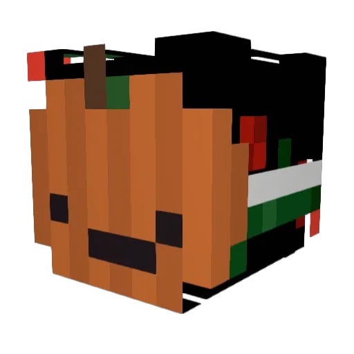 plasmadroid_ Minecraft avatar head, 3D render