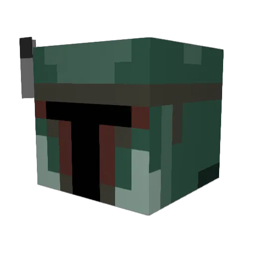 plasterbrain Minecraft avatar head, 3D render