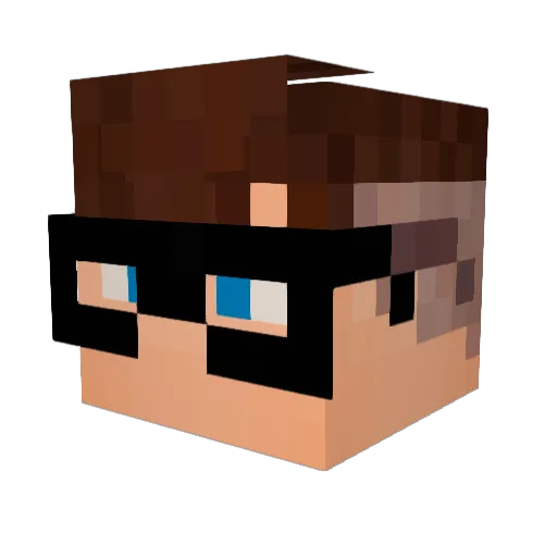 plasticniki Minecraft avatar head, 3D render