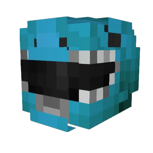 plastikpose Minecraft avatar head, 3D render