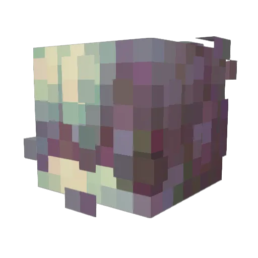 plaswa Minecraft avatar head, 3D render
