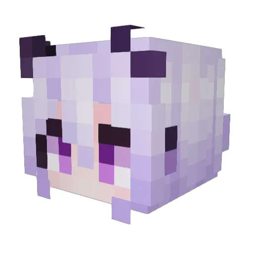 platinicworld Minecraft avatar head, 3D render