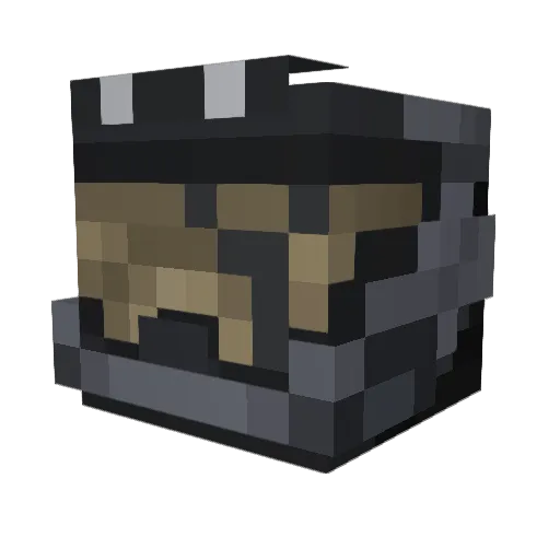 platunderscore Minecraft avatar head, 3D render