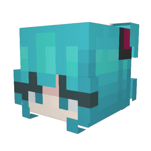play4my Minecraft avatar head, 3D render