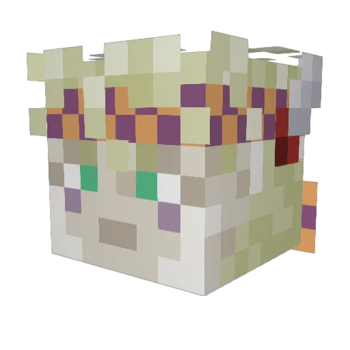 play626 Minecraft avatar head, 3D render