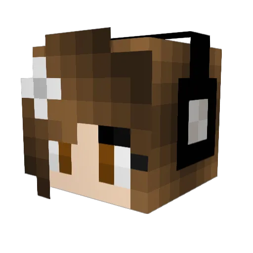 play_it_lovely Minecraft avatar head, 3D render