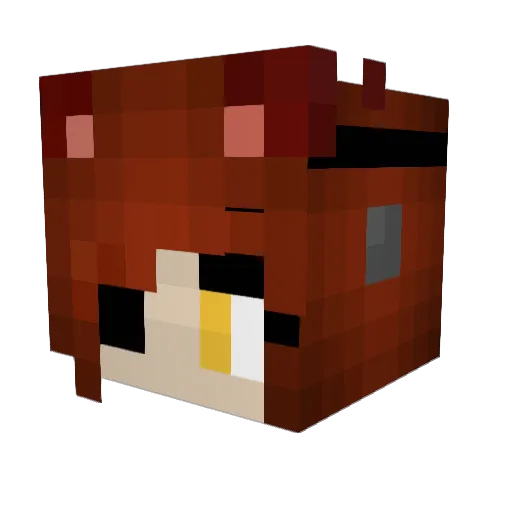 playachronix Minecraft avatar head, 3D render