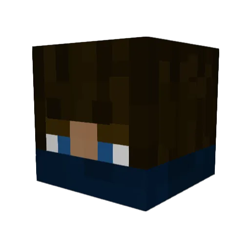 player12312 Minecraft avatar head, 3D render