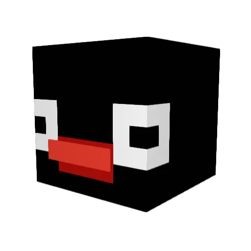 player17225001 Minecraft avatar head, 3D render