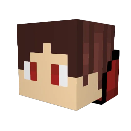 player2776 Minecraft avatar head, 3D render