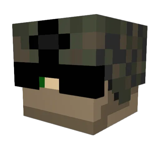 player3219 Minecraft avatar head, 3D render