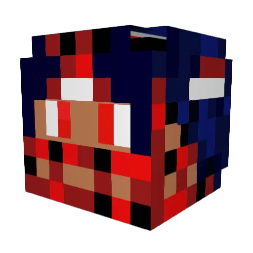 player6249 Minecraft avatar head, 3D render