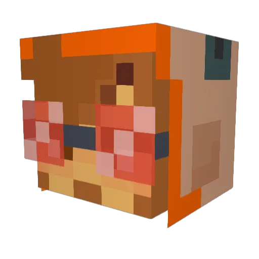playerboy300 Minecraft avatar head, 3D render