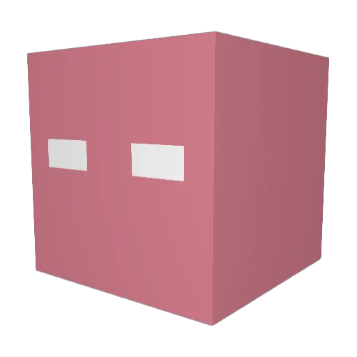 playergames26 Minecraft avatar head, 3D render
