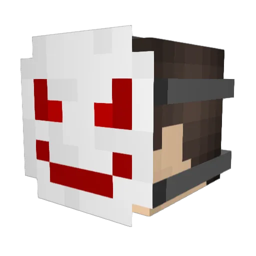 playerhunter678 Minecraft avatar head, 3D render