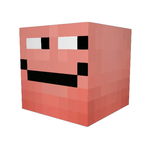 playersrip Minecraft avatar head, 3D render