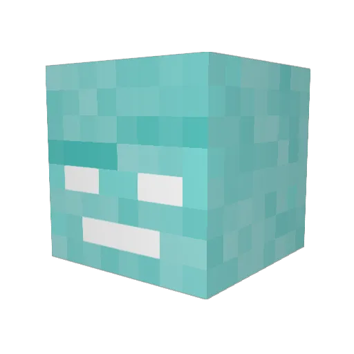 playeryea Minecraft avatar head, 3D render