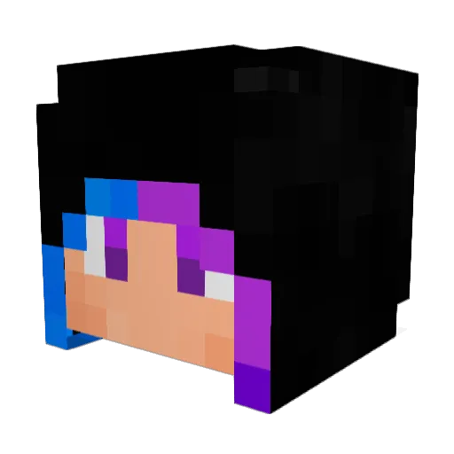 playestar Minecraft avatar head, 3D render